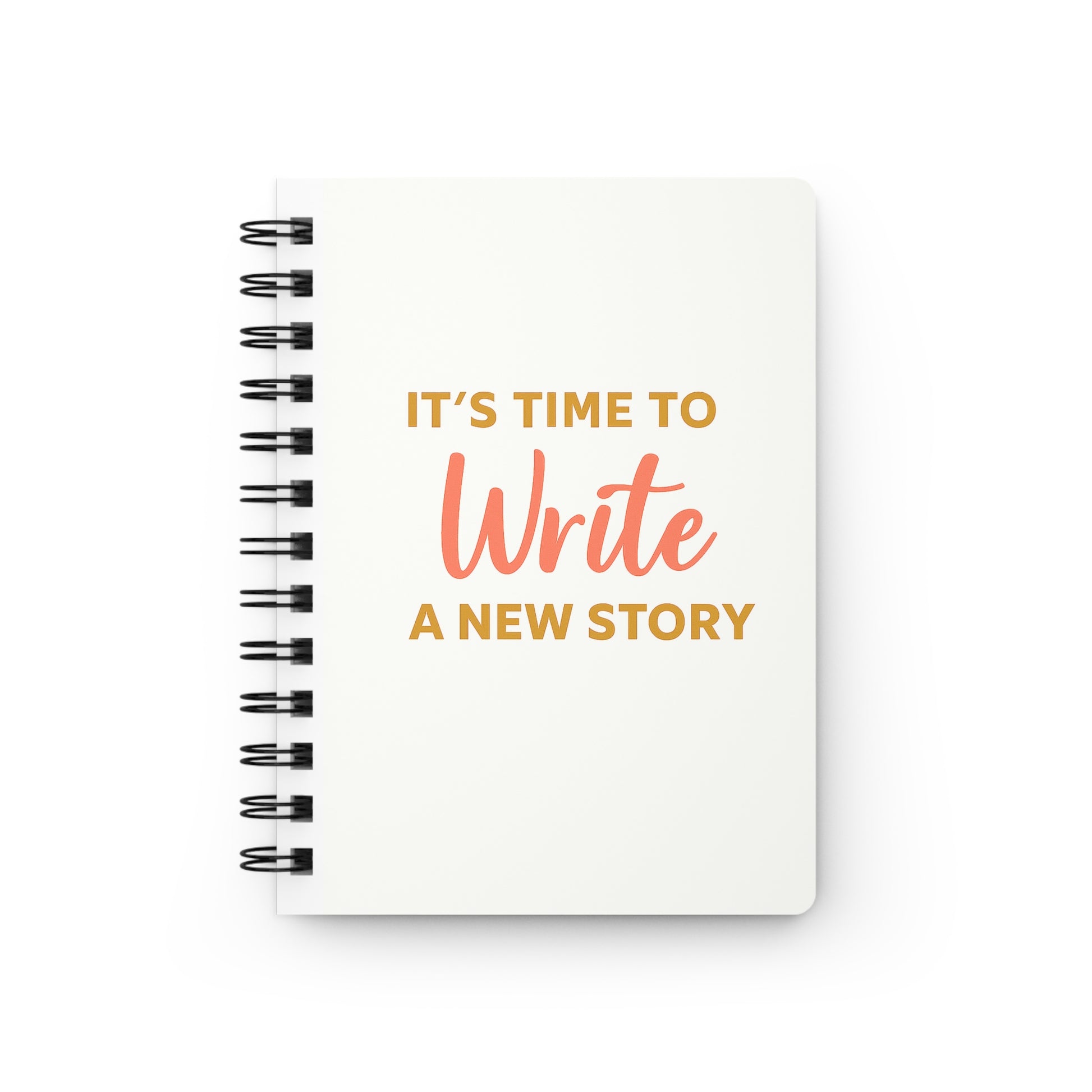 Inspirational Spiral Bound Journal for Women | Write a New Story | Gift for Writers, Students, Self-Care, Goal Setting, Mindfulness